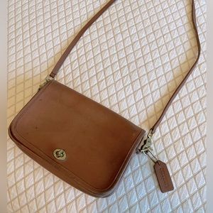 Vintage genuine Coach crossbody leather purse